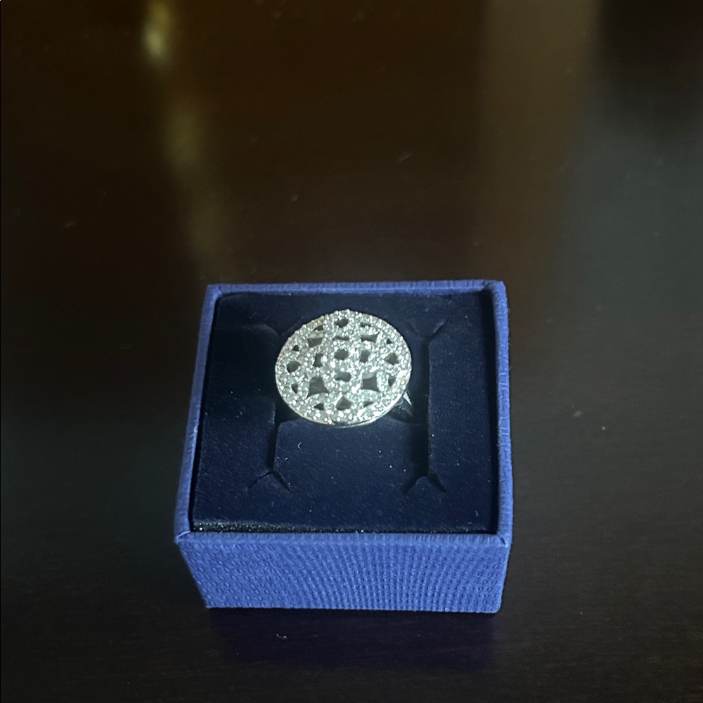 Swarovski Silver Ring with Crystal Embellishments